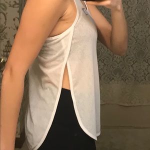 Gymshark Small White Tank Open Sides